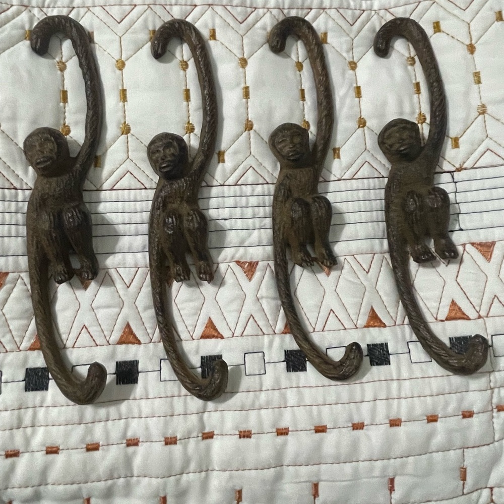 Brown Monkey Dresser Hooks